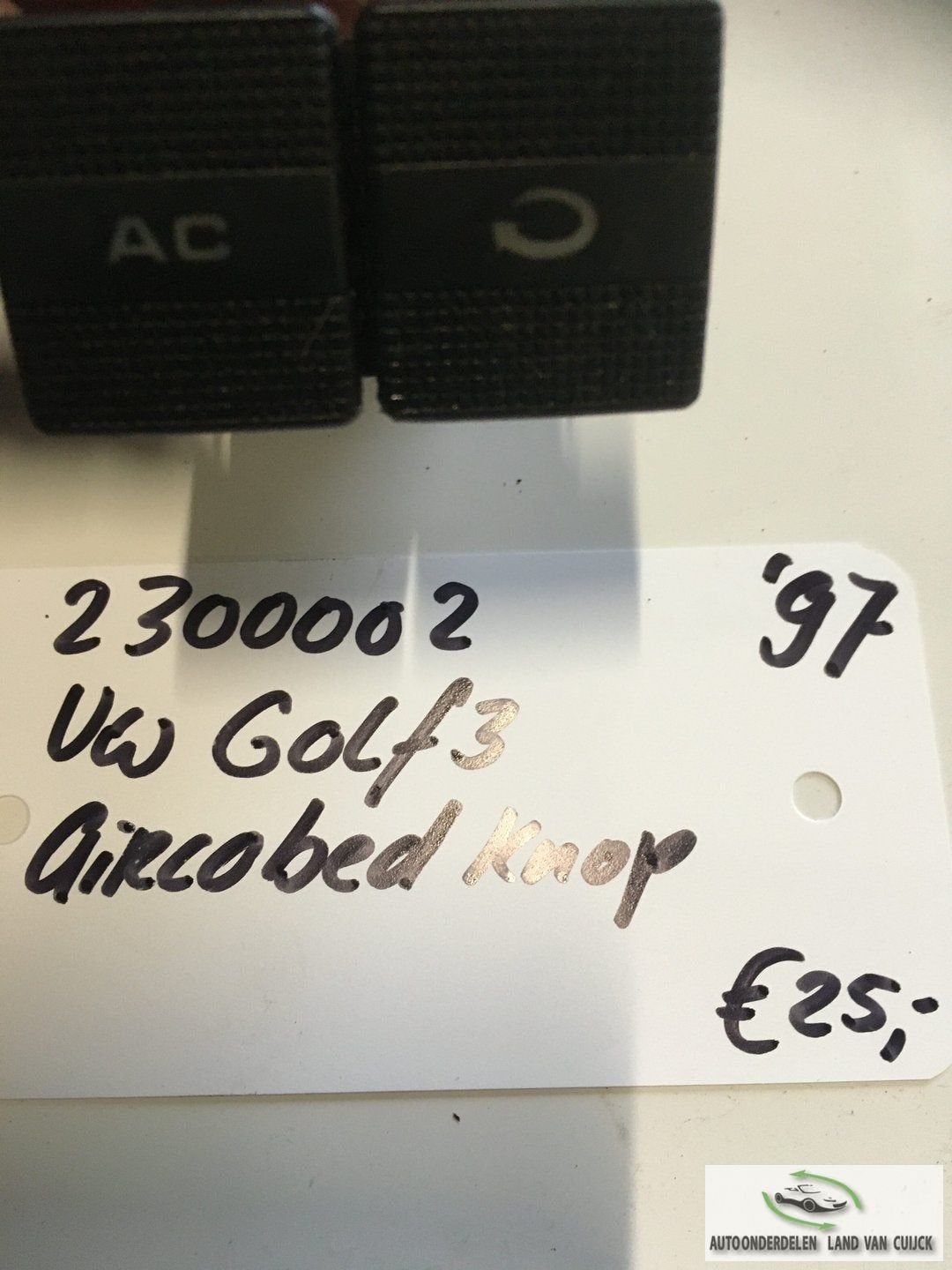 Vw Golf 3 1996 1.8 Airco bedieningsschakelaar, Auto-onderdelen, Gebruikt, -, -, Ophalen of Verzenden