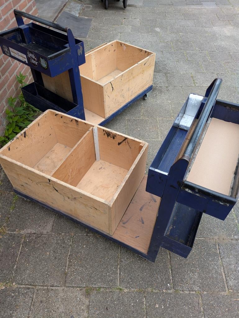 Magazijnkar Plateauwagen magazijnwagen, Ophalen, Transportkar