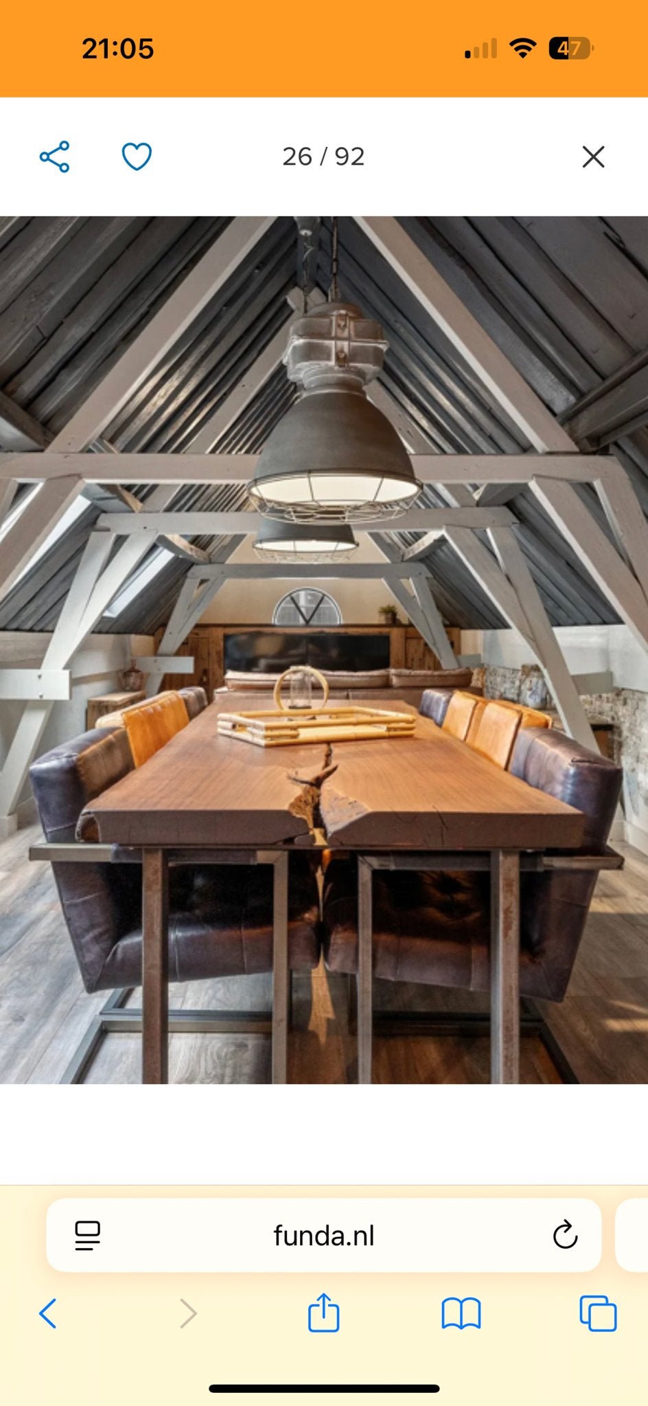 Mahonie boomstamtafel inclusief 8 buffelleren stoelen. ., Huis en Inrichting, Ophalen, 100 tot 150 cm, 200 cm of meer, Zo goed als nieuw