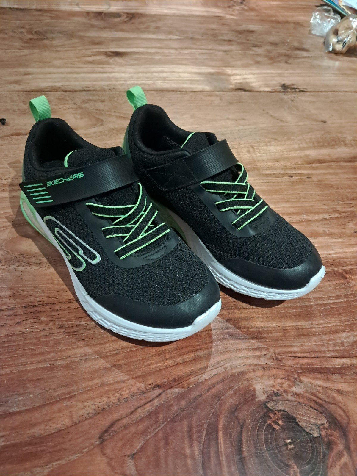 Skechers gymschoenen maat 32 - Zwart/Groen, Ophalen, Gebruikt, Skechers, Jongen of Meisje