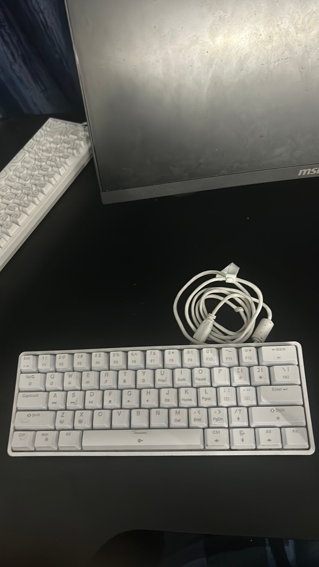 Dk61SE mechanical keyboard qwerty wit, Computers en Software, Ophalen, Gebruikt, Gaming toetsenbord, Qwerty