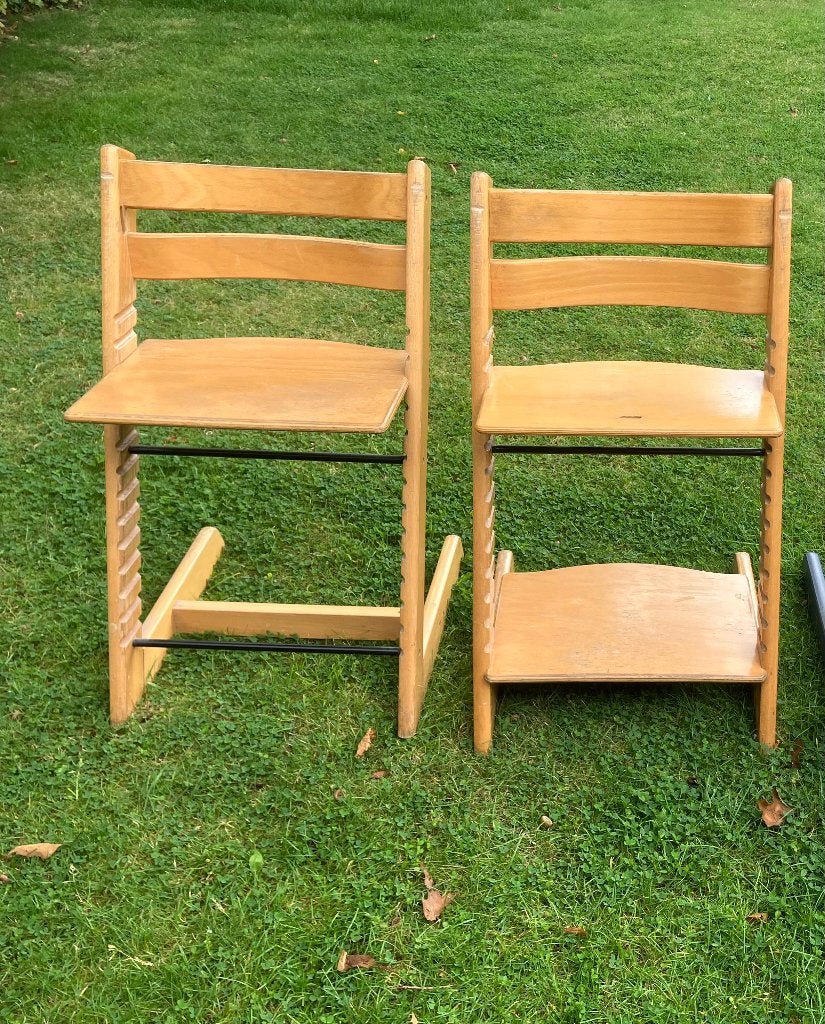 Triptrapstoelen 2 stuks!, Ophalen, Gebruikt, Overige typen, Aanschuifbaar