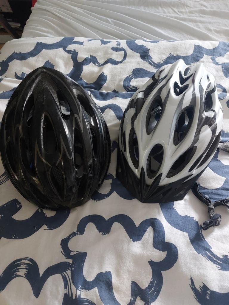 Wieler/race fiets helm licht grijs, Ophalen