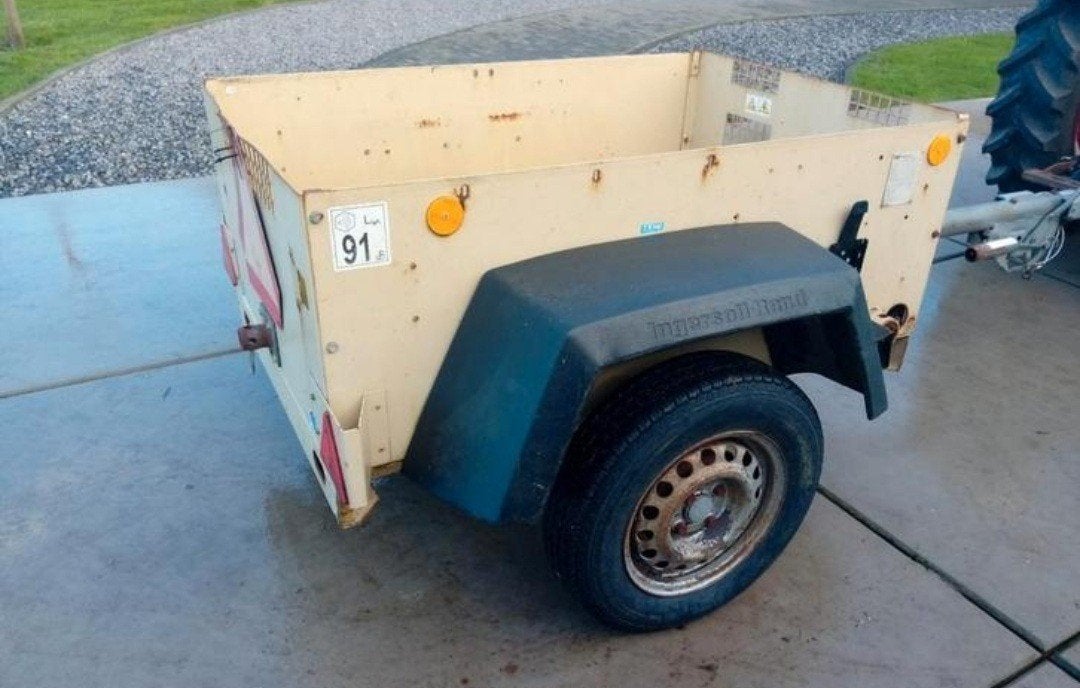 Aanhangwagen as geremd 1.3 ton, Ophalen of Verzenden, Gebruikt