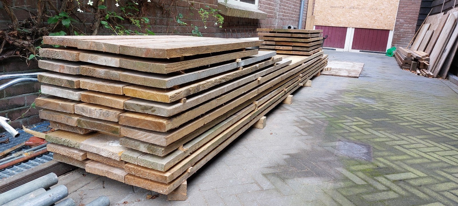 gebruikte steigerplanken, Ophalen, Gebruikt, Minder dan 2 meter
