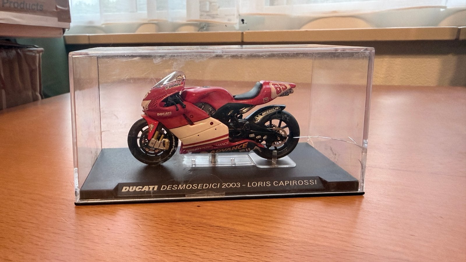Ducati Desmosedici 2003 Loris Capirossi Schaal 1:24, Ophalen of Verzenden, Zo goed als nieuw, Overige typen, Overige merken