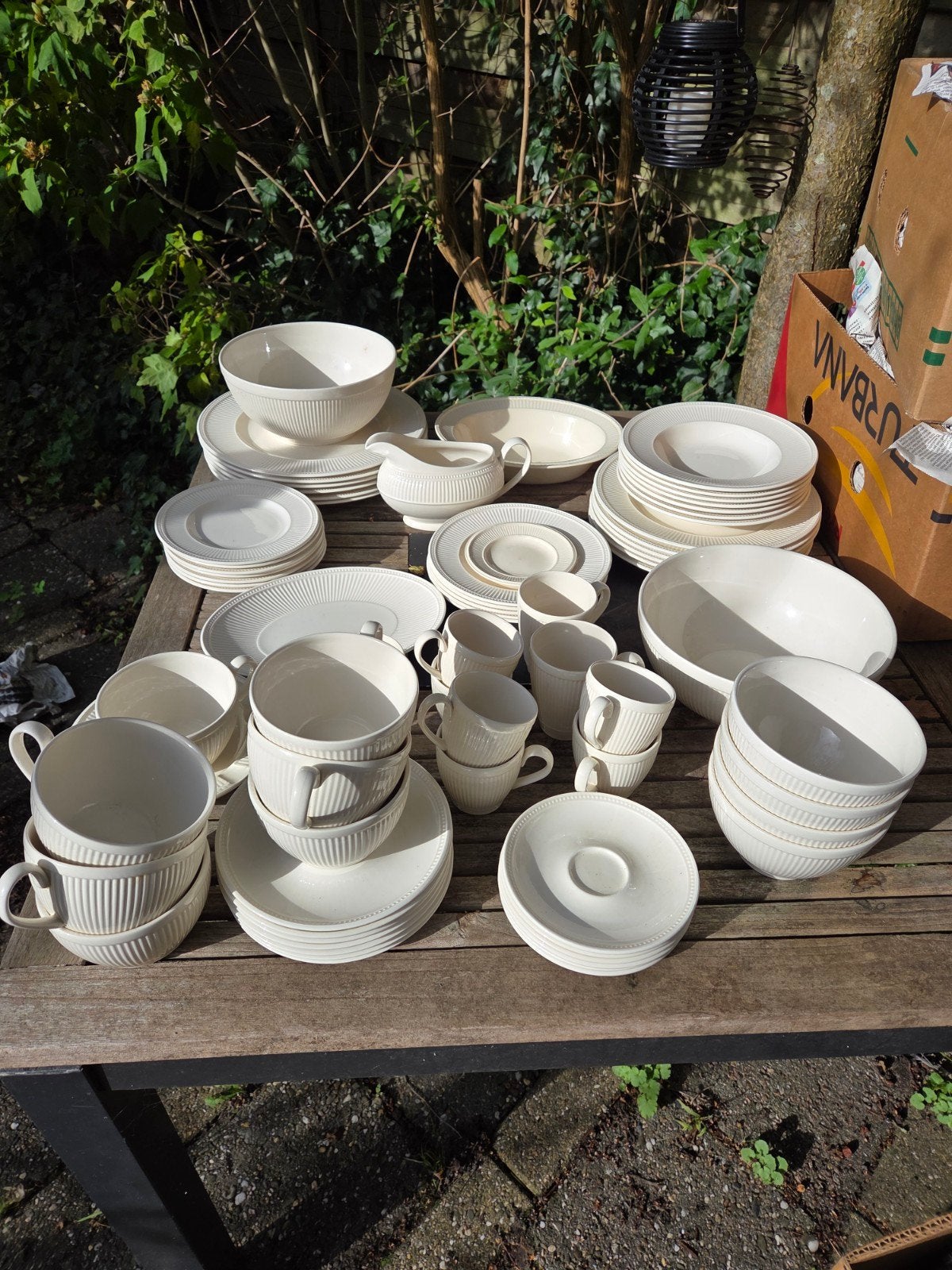 Groot Wedgwood Windsor Servies - Borden, Schalen, Kommen, Ophalen, Gebruikt, Klassiek, Wedgwood