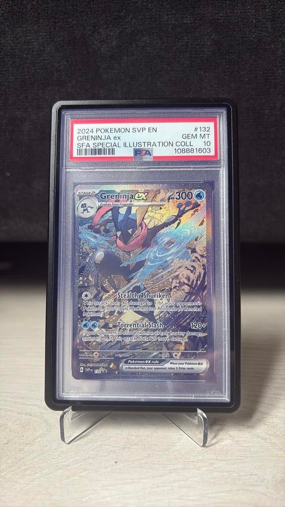 Greninja ex PSA 10 Special Illustration Collectie, Ophalen of Verzenden, Zo goed als nieuw, Losse kaart, Foil