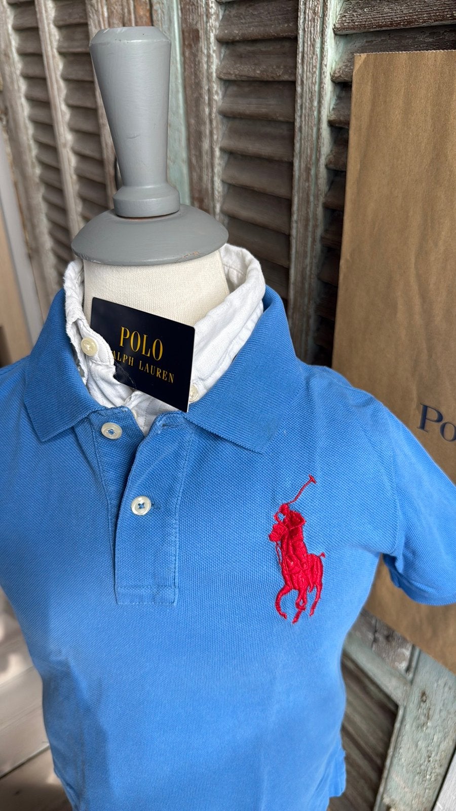 Schitterend RALPH LAUREN Big Pony polo shirt size 5 / 110, Ophalen of Verzenden, Zo goed als nieuw, Shirt of Longsleeve, Polo Ralph Lauren