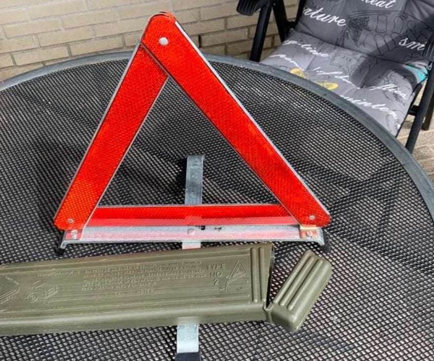 Gevaren driehoek oud oldtimer, Auto diversen, Ophalen of Verzenden, Zo goed als nieuw