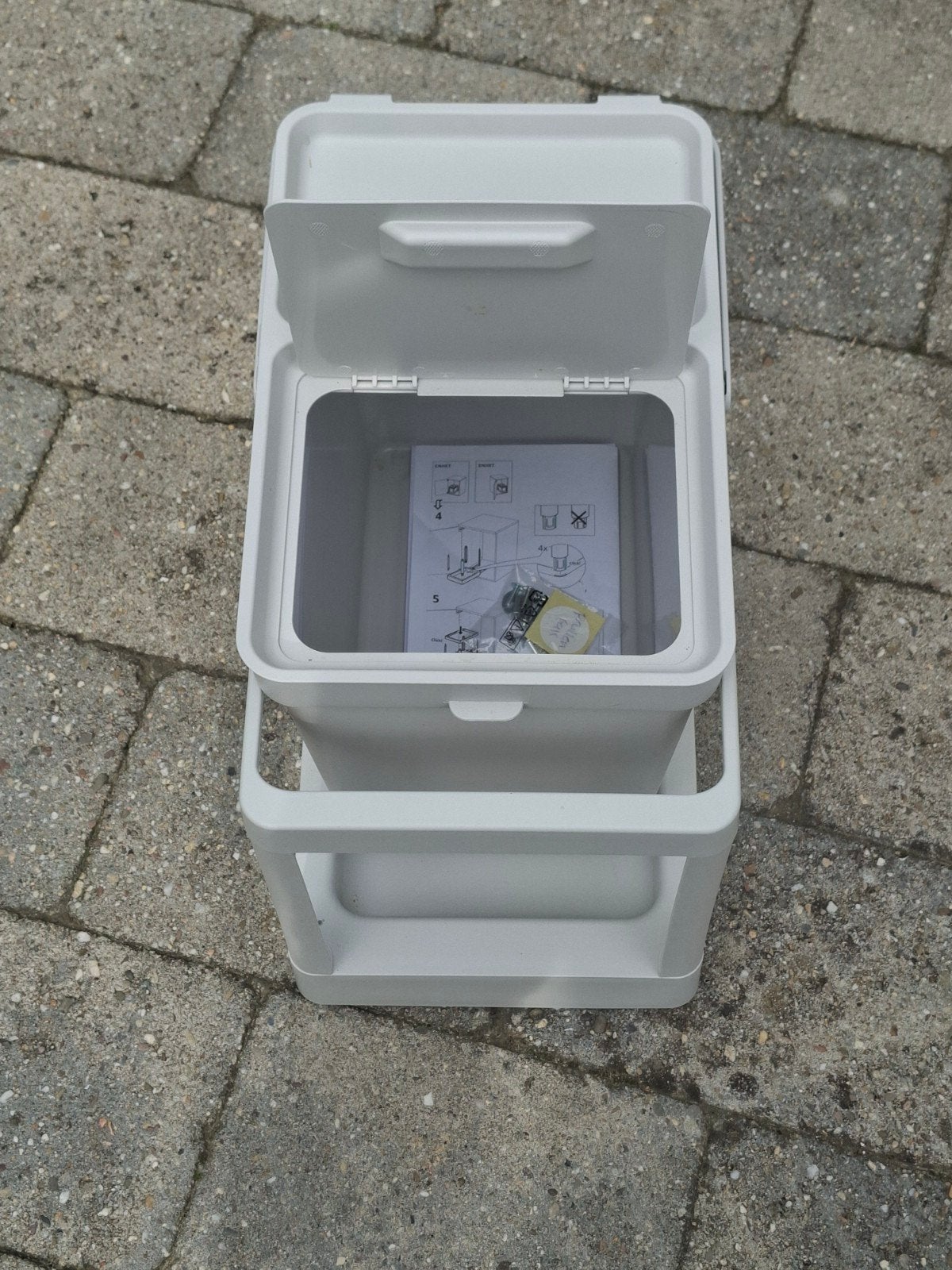 Ikea afval/Prullenbak gebruikt 7 mnd -, 10 tot 20 liter, Ophalen of Verzenden, Zo goed als nieuw, Kunststof