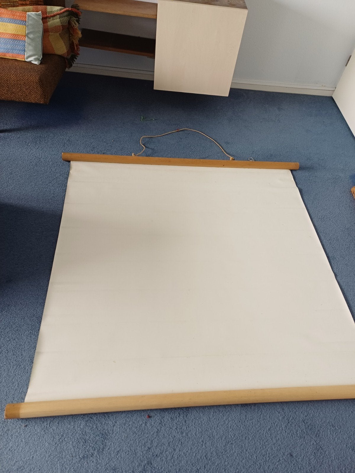 Oud projectiescherm, Audio, Tv en Foto, Ophalen, Handmatig, Gebruikt