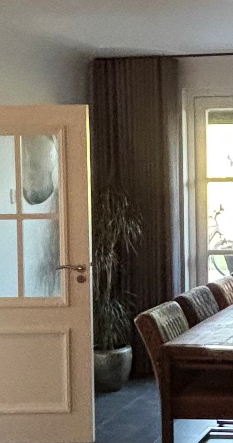 Mooie antreciet gordijnen met wave plooi (4x), Huis en Inrichting, Ophalen, Verduisterend, 255 cm, Zo goed als nieuw