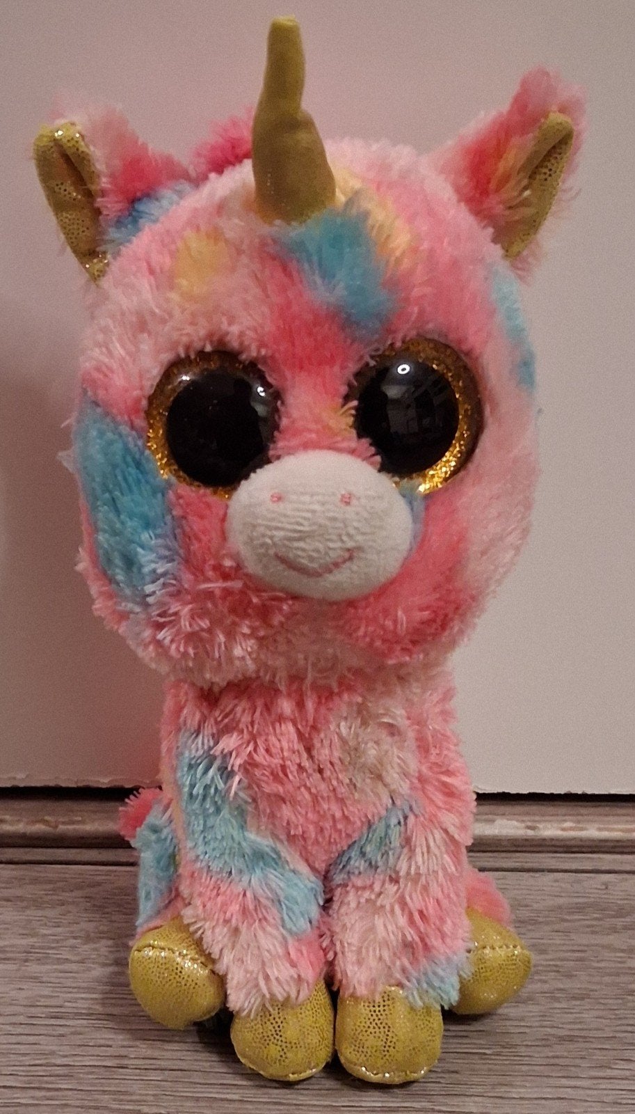 ty beanie boo unicorn Fantasia 16 cm, Overige karakters, Overige typen, Ophalen of Verzenden, Zo goed als nieuw