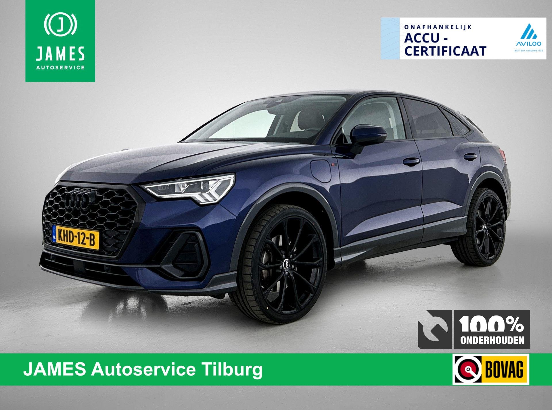 Audi Q3 Sportback 45 TFSI e Plug-In Hybrid S Line LEER | VIR, Auto's, Audi, 12 maanden, Gebruikt, Blauw, Hybride Elektrisch/Benzine