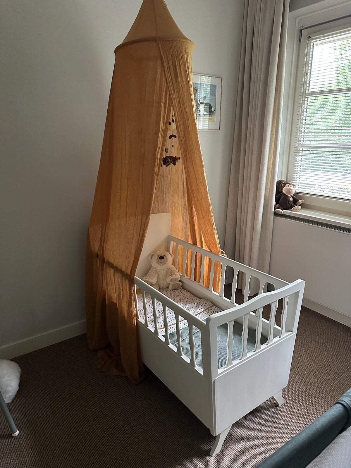 Wit vintage kinderledikantje, Kinderen en Baby's, Ophalen, Gebruikt, Ledikant