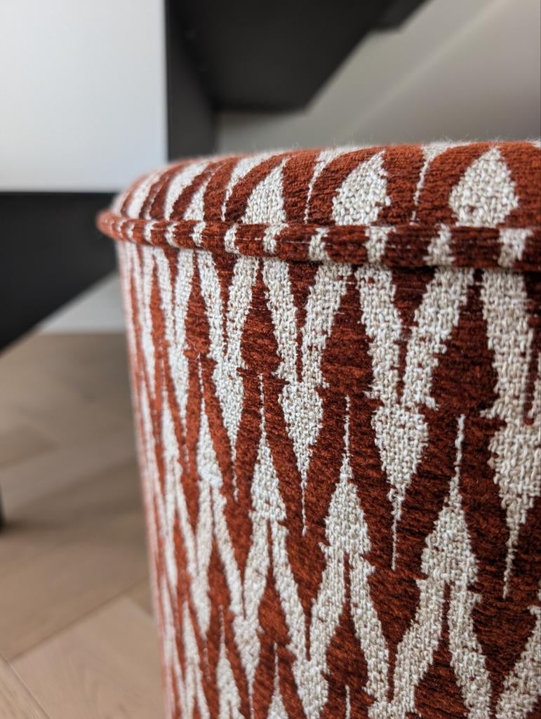 Poef roest, Minder dan 50 cm, Diba design, Rond, Nieuw