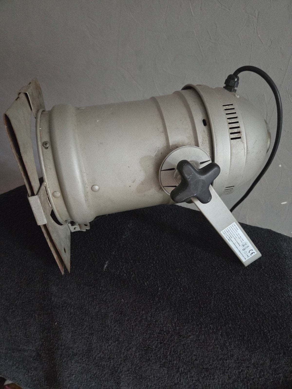 Vintage theaterlamp / studiolamp, Metaal, Overige merken, Gebruikt, Grijs