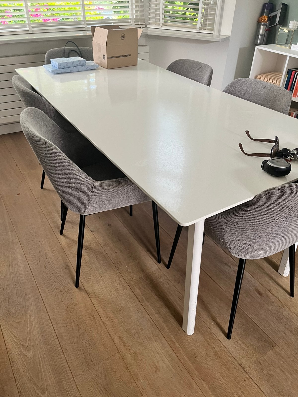 Eetafel 195x98x74,5, Ophalen, Gebruikt, Rechthoekig, 50 tot 100 cm