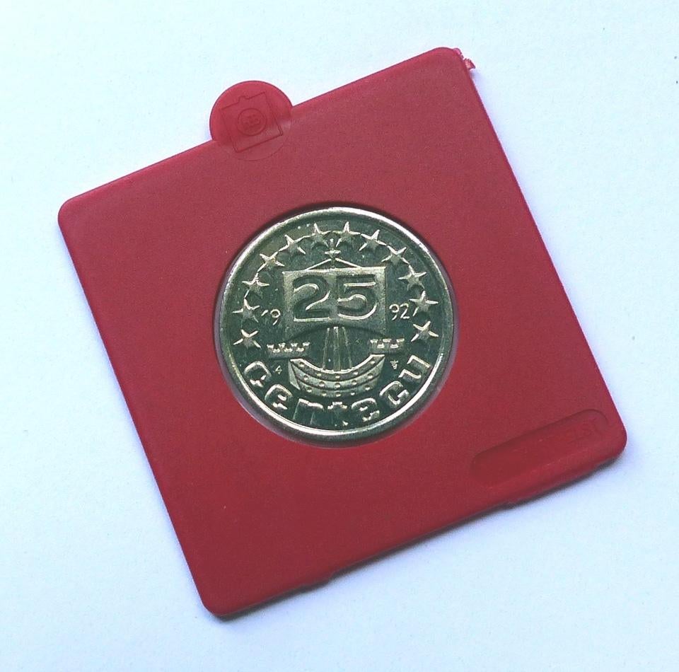 Munt 25 centecu Ecu munt Europa pre-Euromunt, Ophalen of Verzenden, Koningin Beatrix, 25 cent, Losse munt