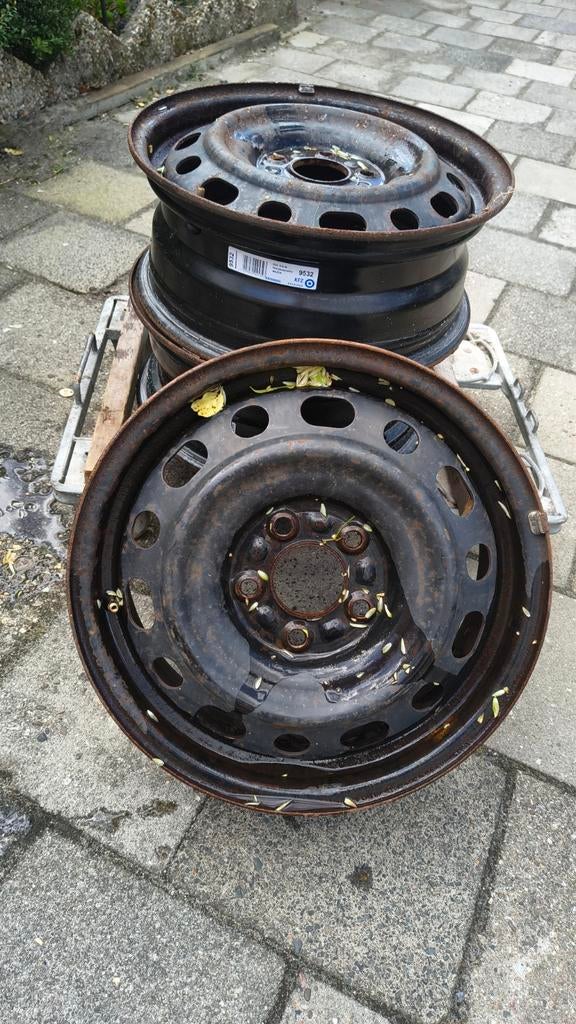 3x staal 16 inch 5x 114.3, Auto diversen, Aanhangwagen-onderdelen, Ophalen, Gebruikt