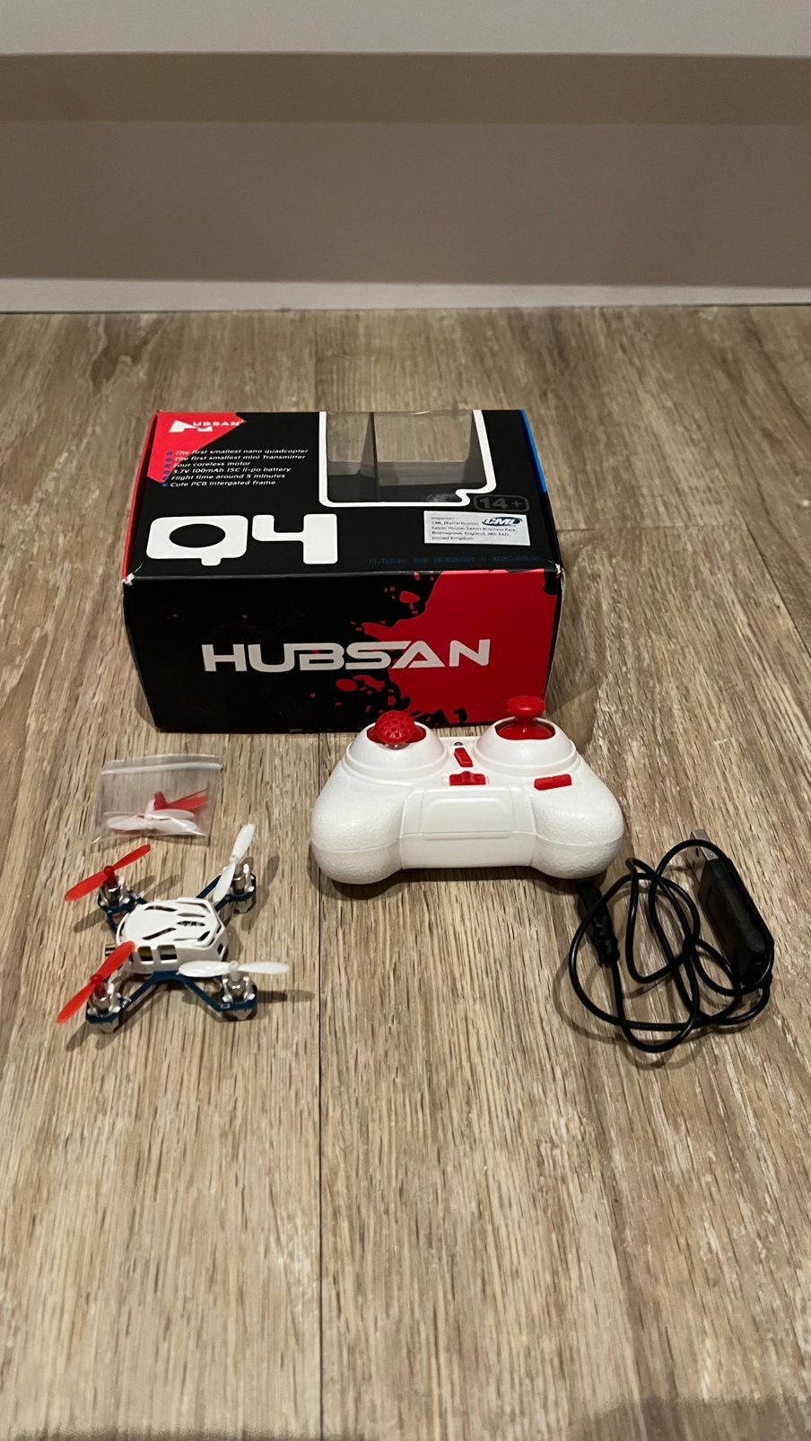 Hubsan H111 Q4 Nano Quadcopter – mini drone, Ophalen of Verzenden, Zo goed als nieuw, Elektro, Quadcopter of Multicopter