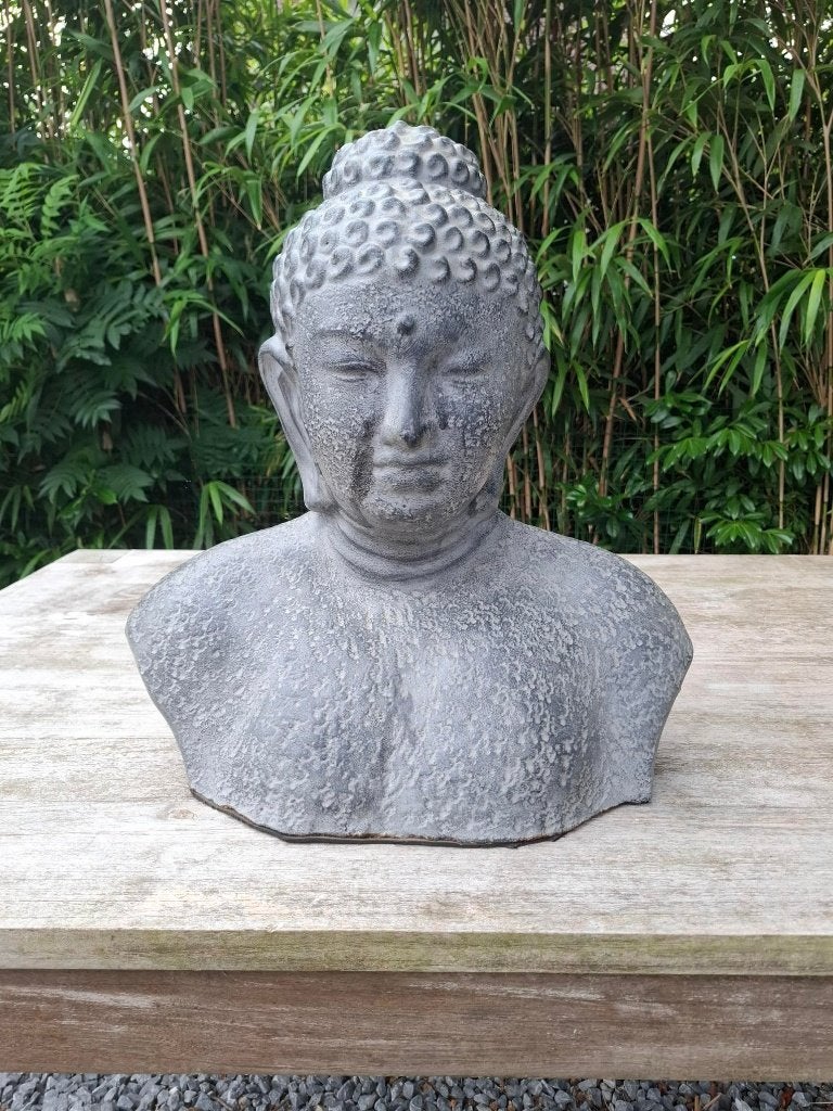 Boeddha buste.  50cm., Ophalen, Zo goed als nieuw, Steen/keramiek, 50 cm