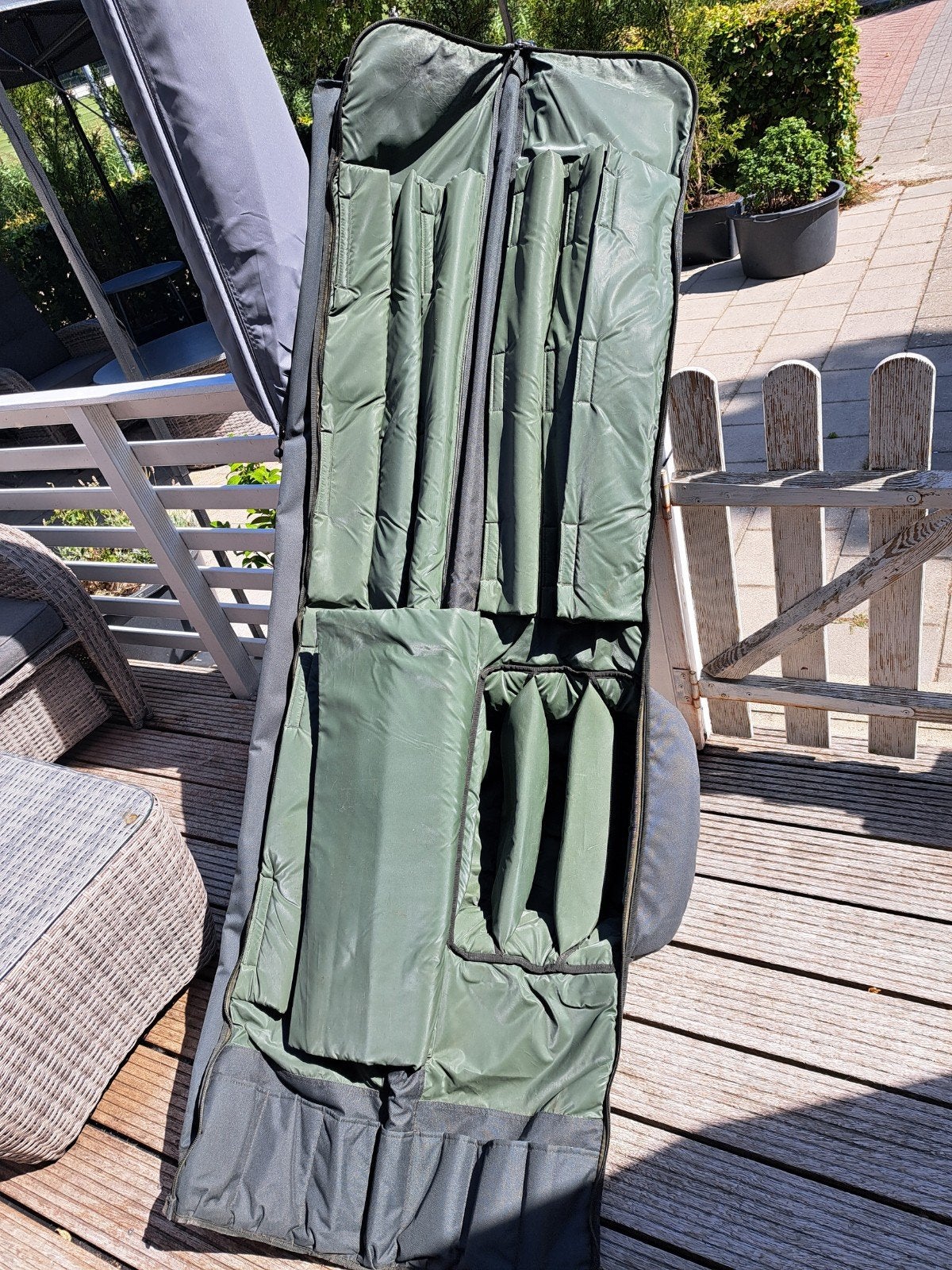 Nette hengeltas voor 3 hengels, Watersport en Boten, Ophalen, Gebruikt, Overige typen