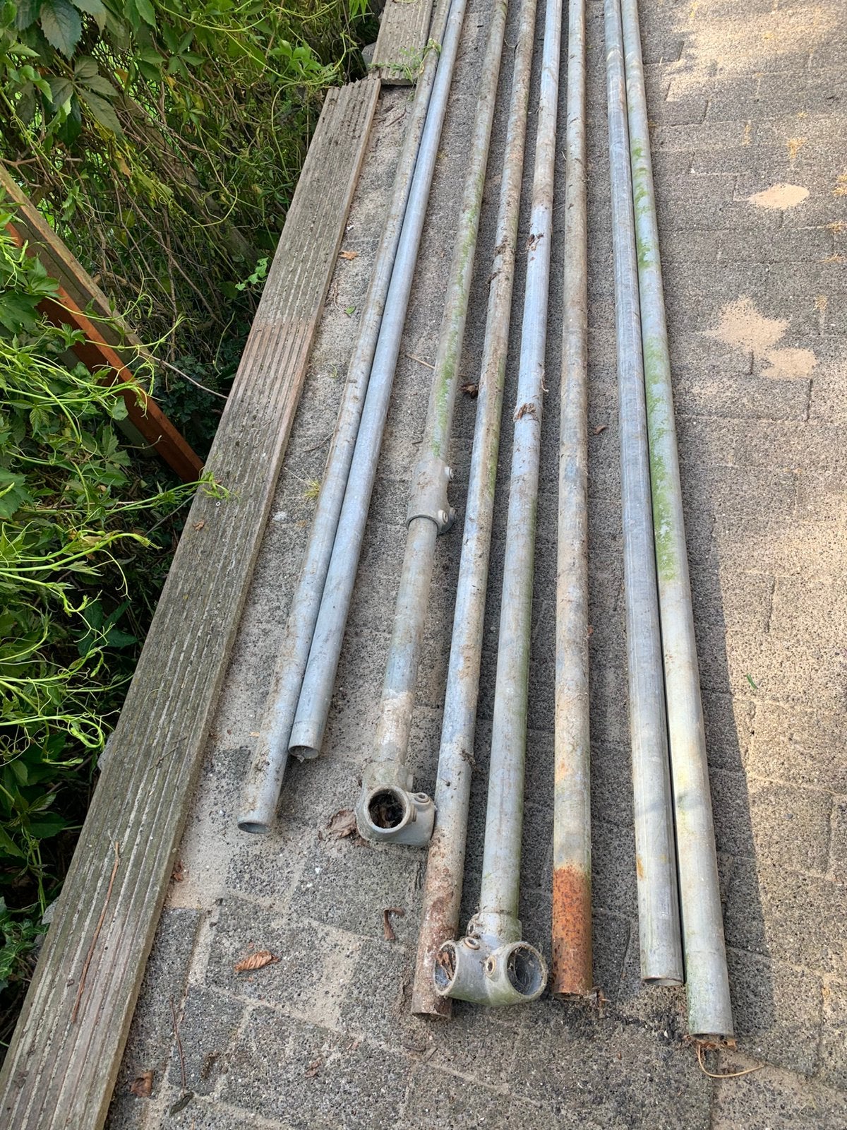 Div Lengtes 6 mtr steigerpalen of steigerbuis, Ophalen, Gebruikt, 250 cm of meer, Palen