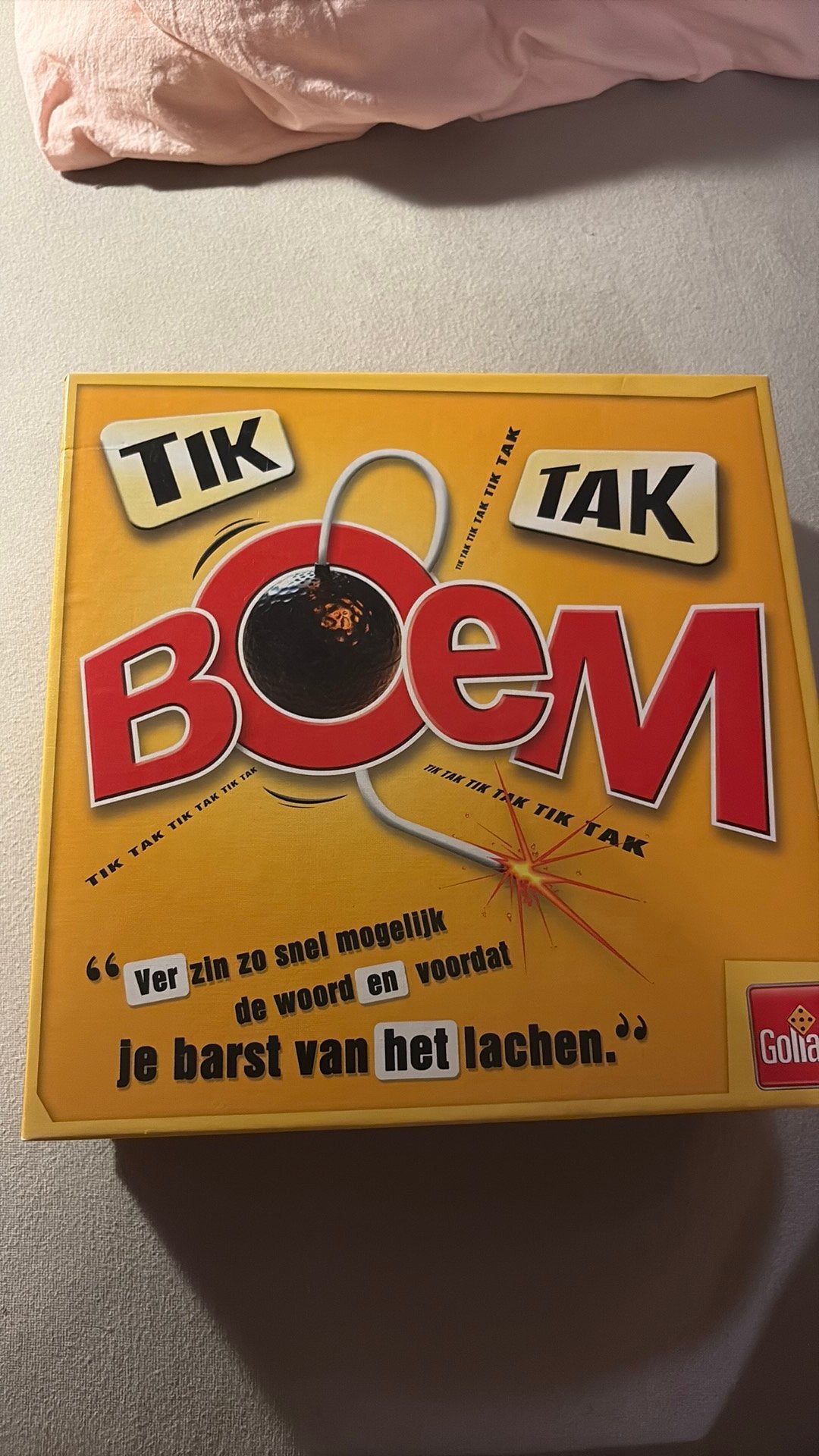 Tik tak boem zgan, Ophalen, Zo goed als nieuw