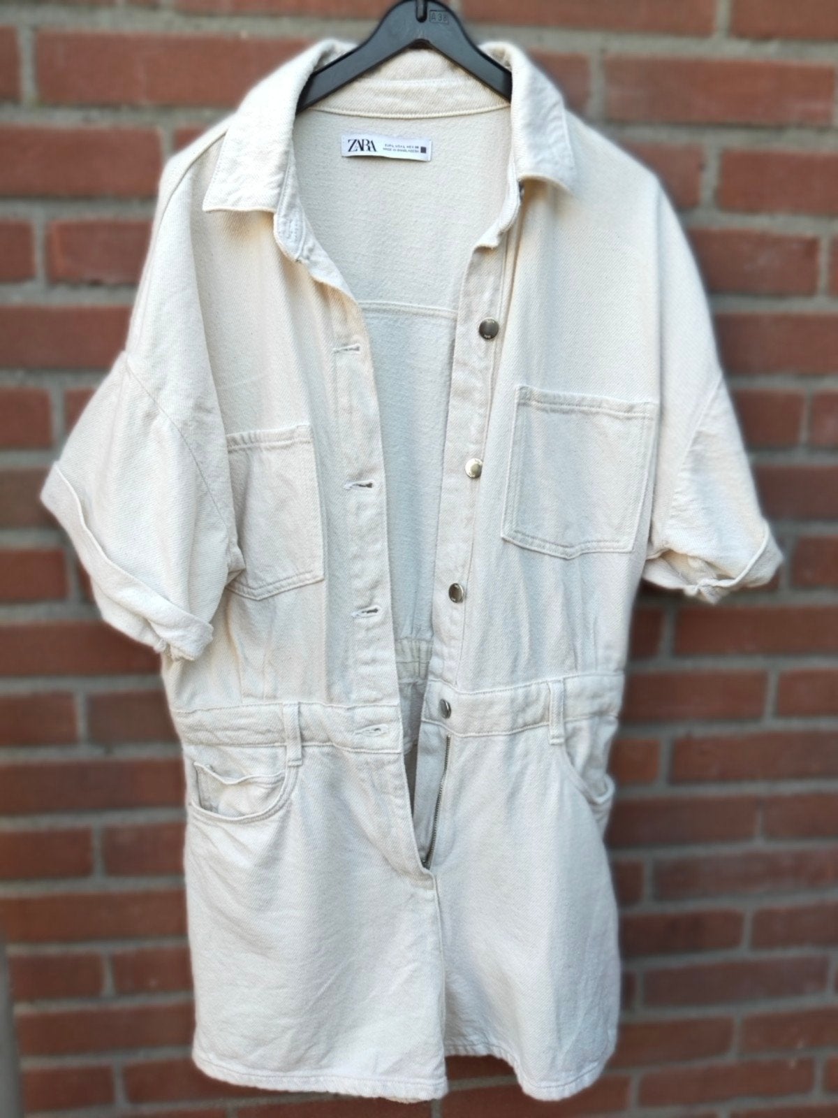 Zara denim playsuit maat M, Maat 38/40 (M), Ophalen of Verzenden, Zo goed als nieuw, Zara