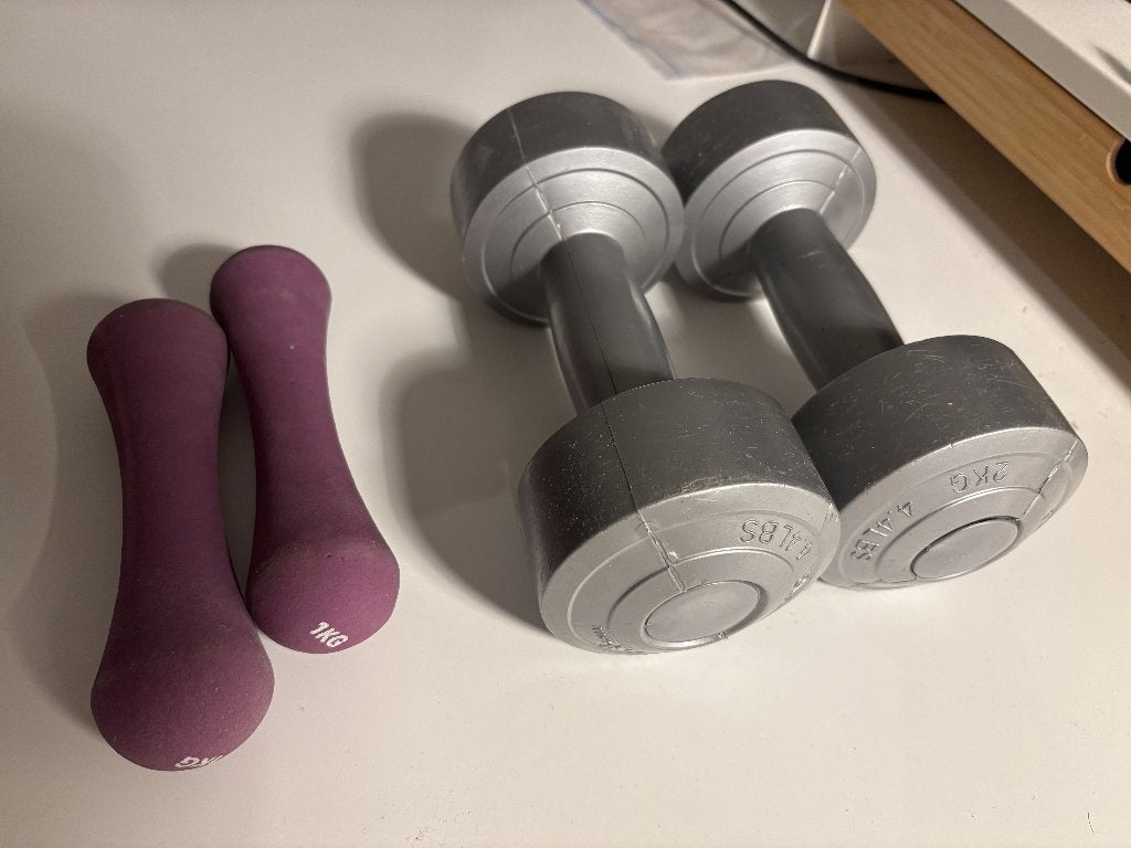 Dumbbell set: 2x 2kg en 2x 1kg, Ophalen, Dumbbell