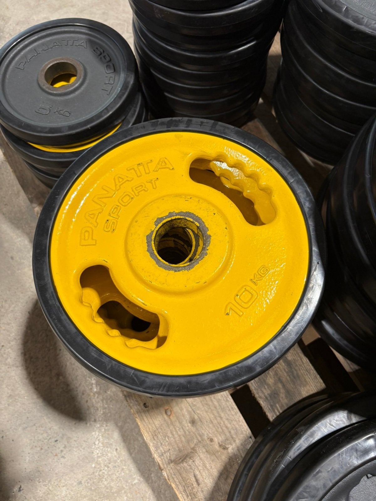 425 kg Panatta olympische halter schijven 50 mm, Halterschijven, Gebruikt, 525 kg, Halter schijven