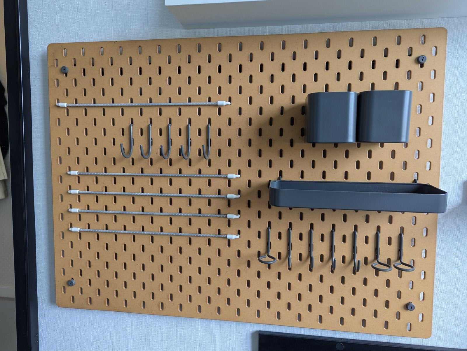 IKEA SKÅDIS Opbergbord - Beige, Ophalen, Hout, Beige, Zo goed als nieuw
