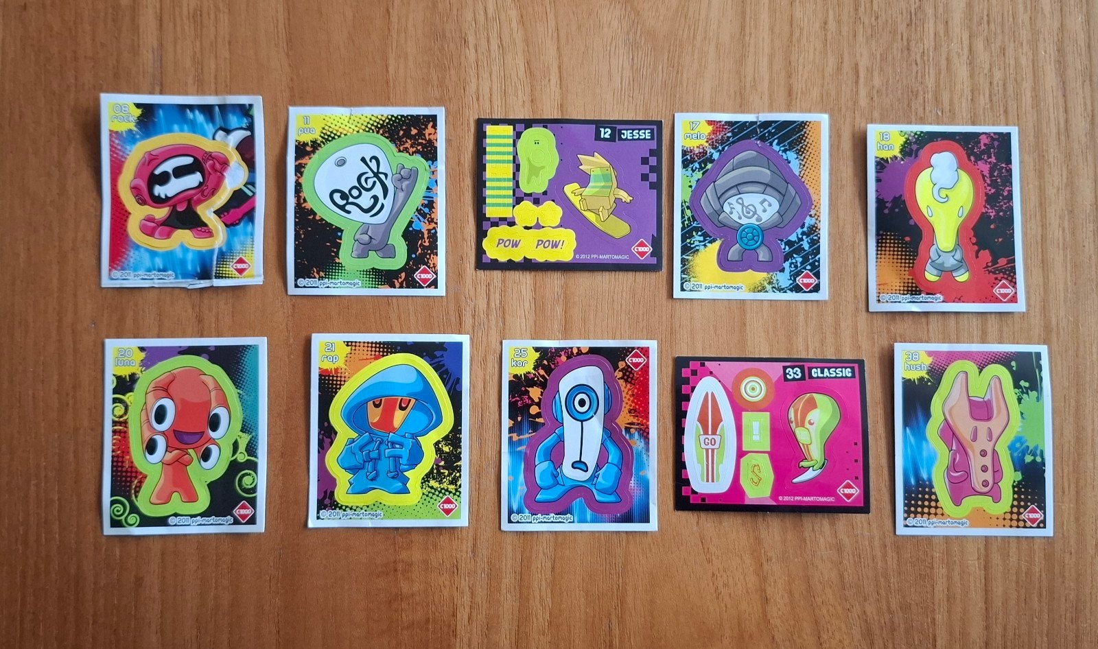C1000 Martmagic Spookjes Stickers - Set van 10, Ophalen of Verzenden, Gebruikt, Overige typen