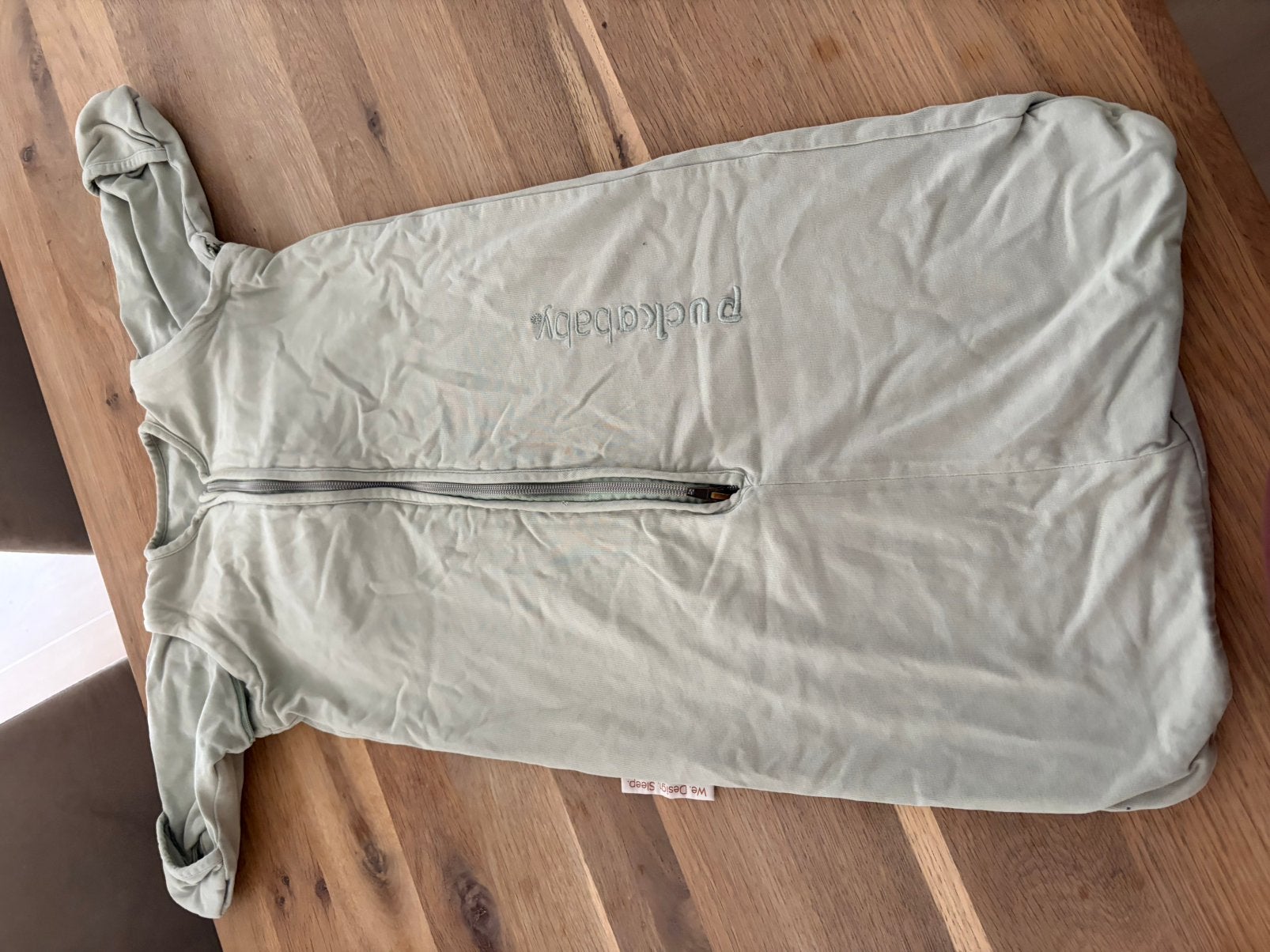 Puckababy slaapzak newborn, Kinderen en Baby's, Ophalen of Verzenden, Zo goed als nieuw, 100 cm of meer, Slaapzak