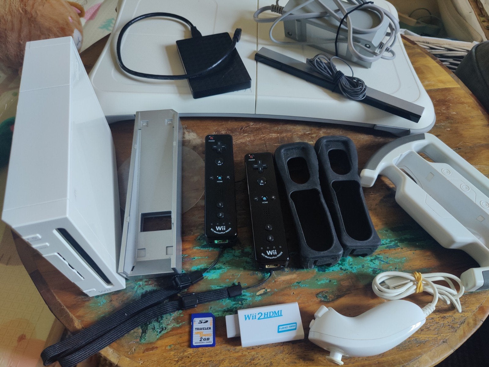 Nintendo Wii met honderden games en accessoires, Ophalen, Met 2 controllers