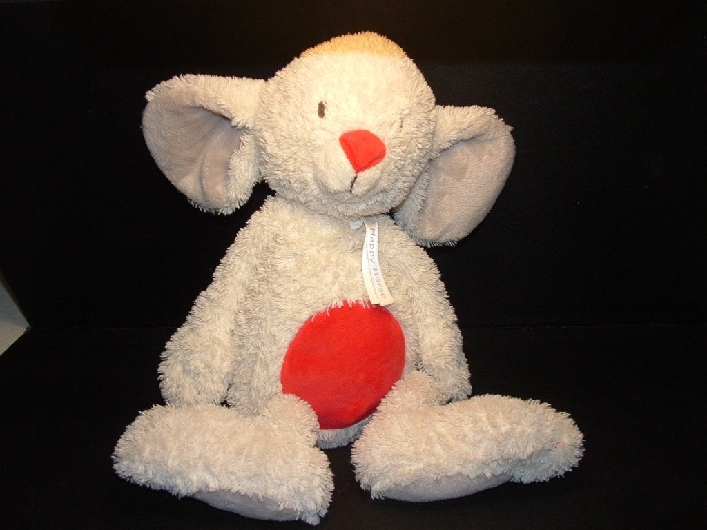 HAPPY HORSE MUIS MILO NR2 PLUCHE LANGHARIG WIT MET, Kinderen en Baby's, Speelgoed | Knuffels en Pluche, Verzenden, Nieuw, Overige typen