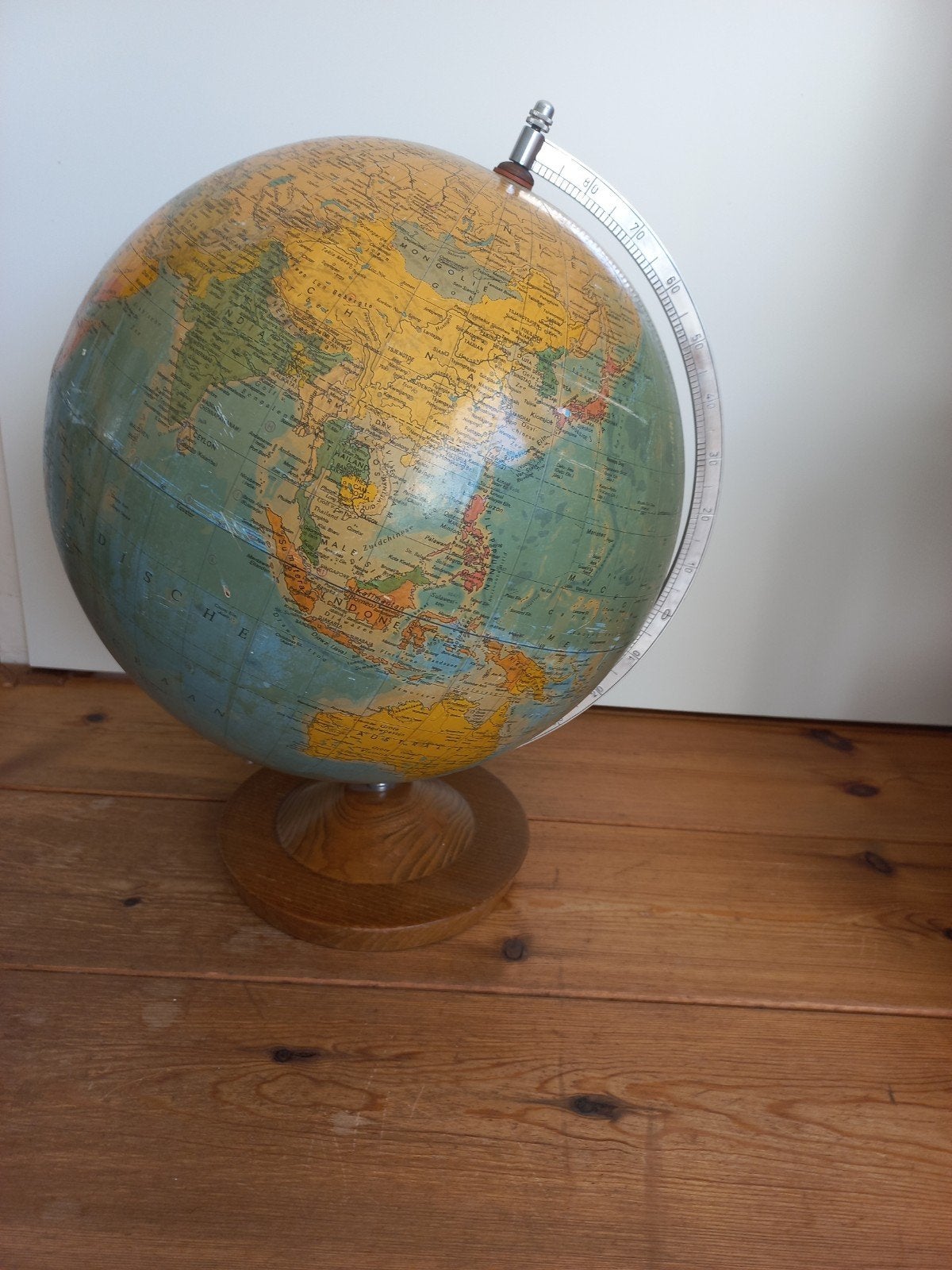 Vintage Räth staatkundige globe 33cm, Gebruikt, 33 cm, Ophalen of Verzenden, Educatief