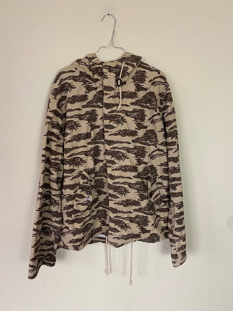 Jas print beige XL - voor flesje wijn, Ophalen, Beige, Maat 56/58 (XL), H&M