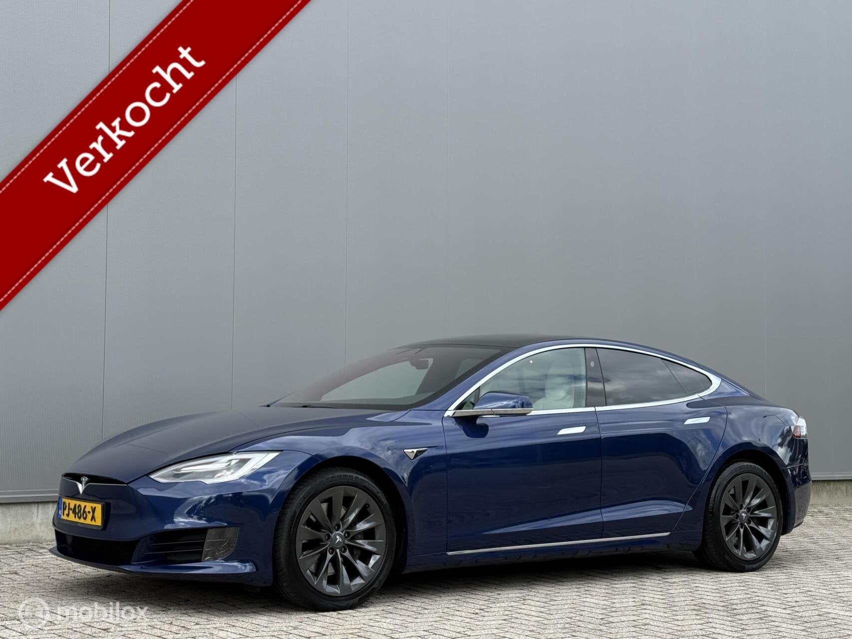 Tesla Model S 75 | wit int | FSD Full Self Driving | SOH 88%, Auto's, Tesla, Bedrijf, Model S, ABS, Achteruitrijcamera, Airbags