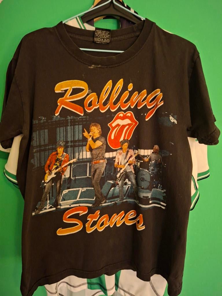 The Rolling Stones T-shirt Maat M, Maat 38/40 (M), The Rolling Stones, Zwart, Ophalen of Verzenden