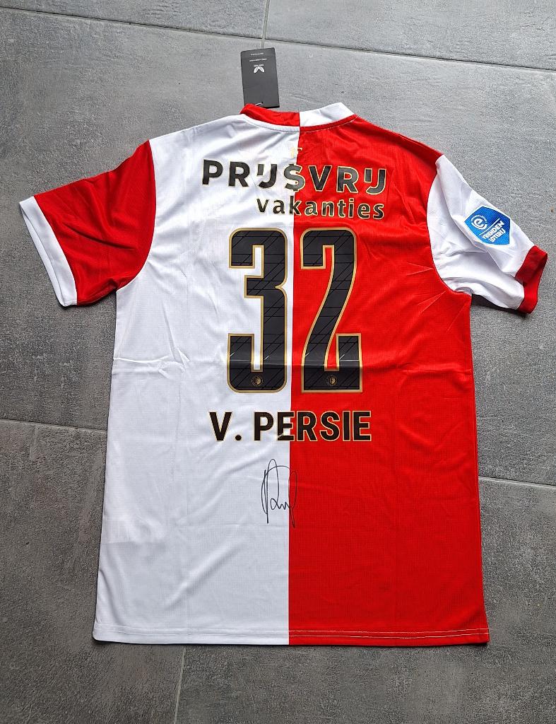 Shirt Feyenoord met handtekening; Robin van Persie, Verzamelen, Sportartikelen en Voetbal, Ophalen of Verzenden, Nieuw, Feyenoord