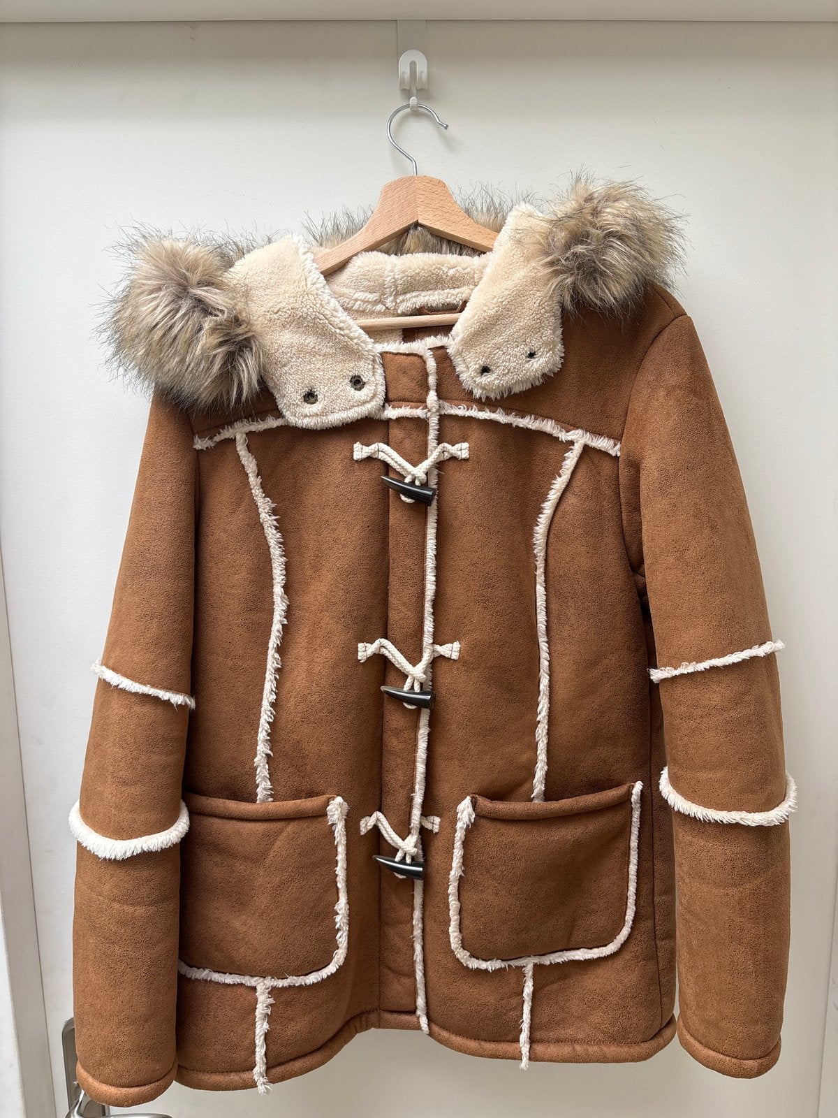 C&A Outerwear jas maat 40 met teddy voering, Ophalen of Verzenden, Gedragen, Maat 38/40 (M), Bruin