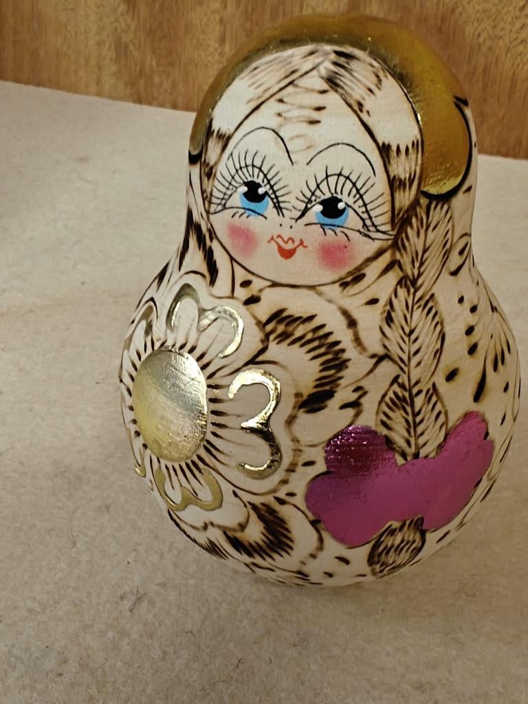 Houten tuimelpop, Ophalen of Verzenden, Nieuw, Overige typen