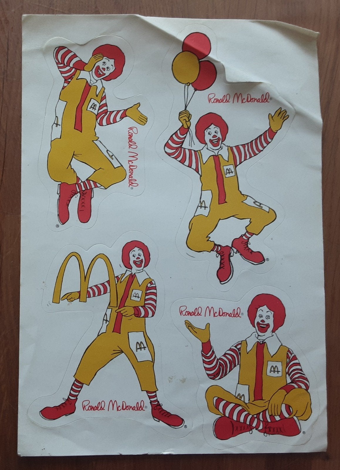 Vintage Ronald McDonald Stickers - Zeldzaam, Ophalen of Verzenden, Zo goed als nieuw, Merk