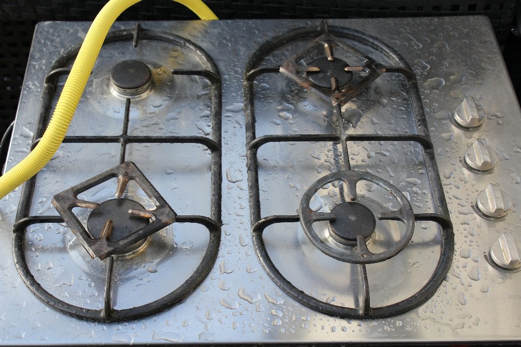 gasstel, Witgoed en Apparatuur, Ophalen, Gebruikt, 4 kookzones, Inbouw