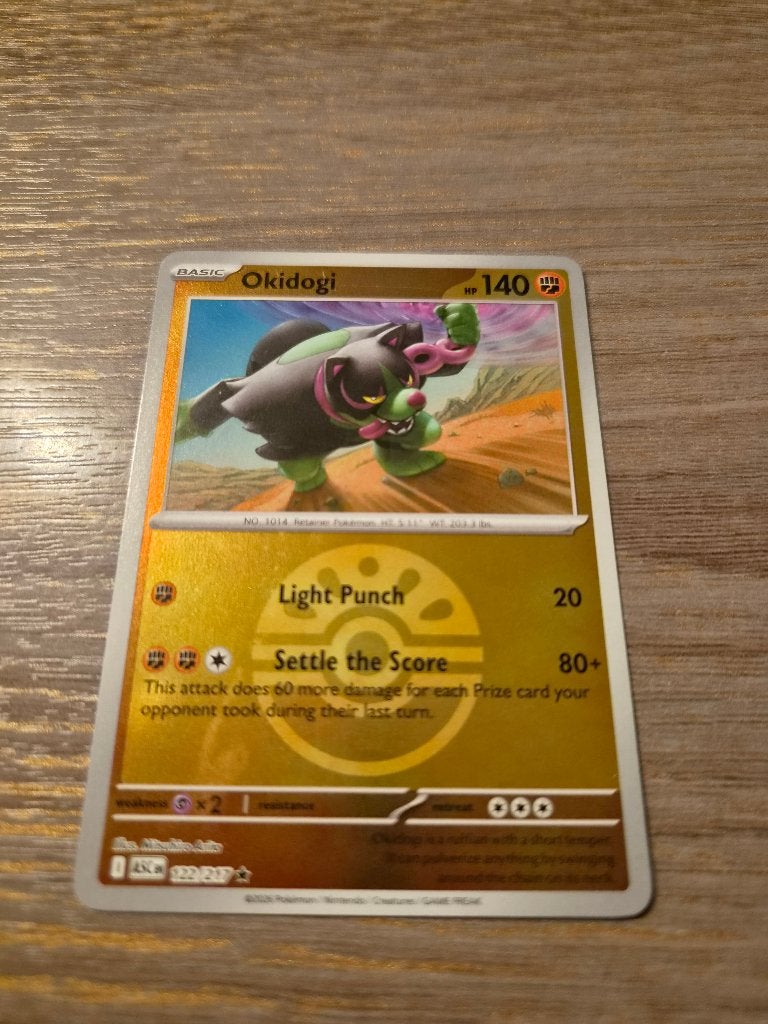 Okidogi Pokémon Kaart (122/217) - ASC, Ophalen of Verzenden, Zo goed als nieuw, Losse kaart, Foil