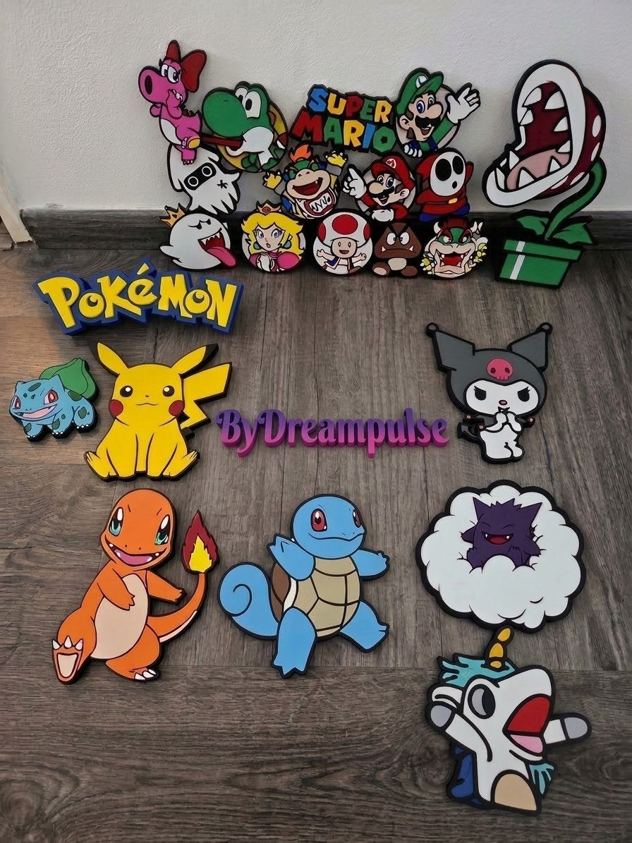 3D-Wanddecoratie Gaming & Popcultuur Karakters, 24 cm, Meerkleurig, Ophalen of Verzenden, 24 cm