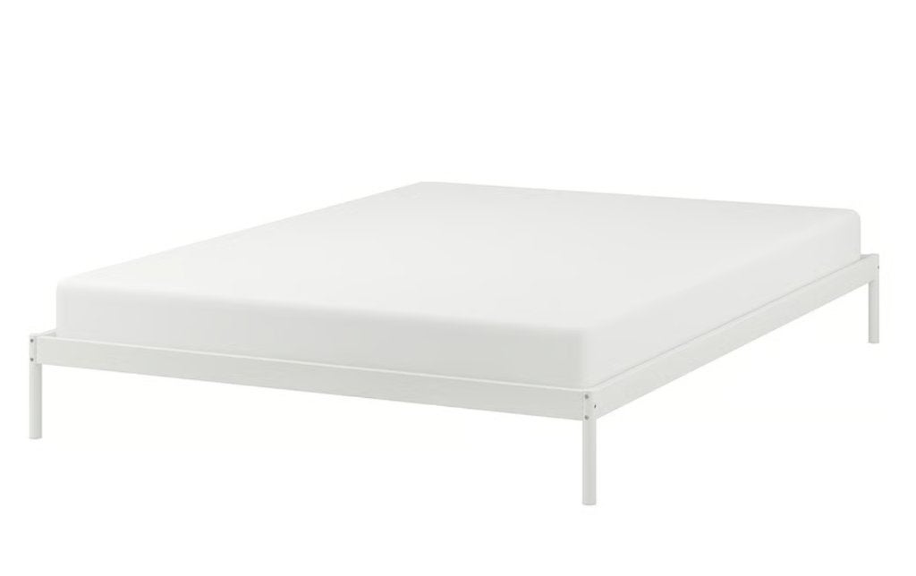 IKEA Bed Base + Mattress (very good condition) - 140x200 cm, Ophalen, 140 cm, Matras, 200 cm